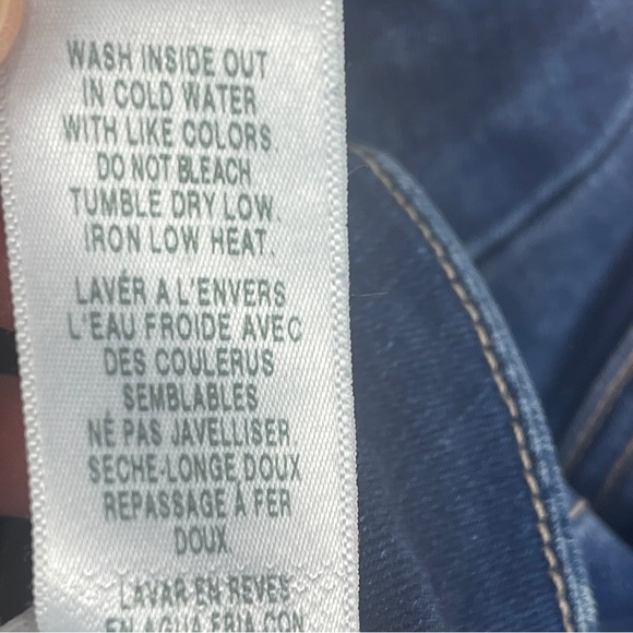 Good American Good Straight Leg Style GPS367T Blue 383 Stretch Mid Rise Size 2 - Picture 14 of 14